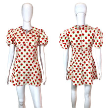 Load image into Gallery viewer, 1970's Apple Print Mini Dress Size S