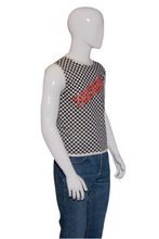 Load image into Gallery viewer, Vintage 1983 Fastway Tour Checkered Muscle Shirt Size S