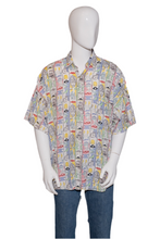 Load image into Gallery viewer, 1990's Hieroglyphics Print Rayon Shirt Size XL