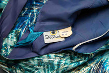 Load image into Gallery viewer, 1950's Rare Alfred Shaheen Blue & Gold Starry Night Cocktail Dress Size M