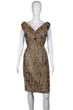 Load image into Gallery viewer, 1960's Metallic Pat Sandler Cocktail Dress