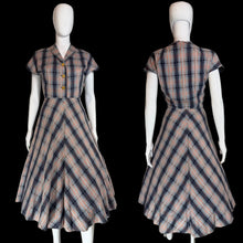 Load image into Gallery viewer, Plaid dress on a mannequin with a neutral background