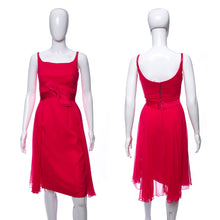 Load image into Gallery viewer, 1960's Carol Craig Hot Pink Chiffon Cocktail Dress Size XS