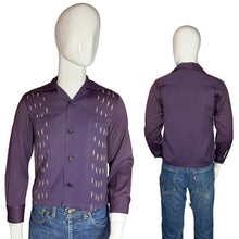 Load image into Gallery viewer, Purple shirt with cut-out design on a mannequin against a plain background