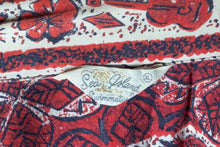 Load image into Gallery viewer, 1960's Red and White Cotton "Sea Island" Aloha Shirt Size L