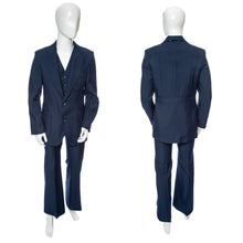 Load image into Gallery viewer, 1970's Angels Flight Navy Three-Piece Suit Set Size 40R/30