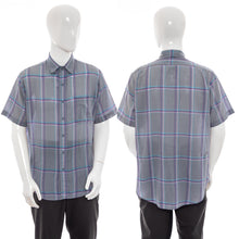 Load image into Gallery viewer, 1980's Levi's Gray Plaid Button Up Shirt Size L