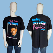 Load image into Gallery viewer, Black t-shirt with Billy Ray Cyrus graphic on a mannequin against a white background