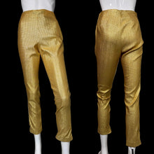 Load image into Gallery viewer, Gold pants on a mannequin against a plain background