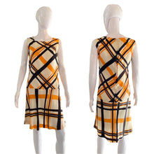 Load image into Gallery viewer, 1960's Plaid Day Dress Size S