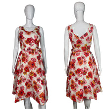 Load image into Gallery viewer, 1960's Floral Summer Wrap Dress Size M