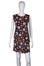 Load image into Gallery viewer, 1960's Daisies and Strawberries Cotton Shift Dress/ Romper Size M