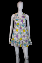 Load image into Gallery viewer, 1970s Rose Print Cotton Mini Dress – Keone Sportswear – Size S