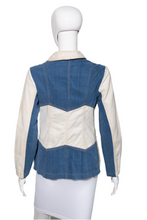 Load image into Gallery viewer, 1960's Pat Chez Color Block Denim Jacket - Size S