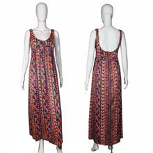 Load image into Gallery viewer, Colorful patterned dress on a mannequin against a plain background