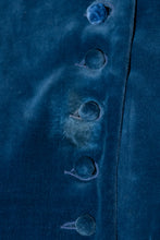 Load image into Gallery viewer, 1940's Blue Velvet Skirt Suit - Size XS