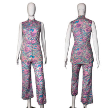 Load image into Gallery viewer, 1960's Psychedelic Cotton Tunic and Pants Duo - Size S