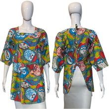 Load image into Gallery viewer, 1960's Funky Christmas Smock - Size M