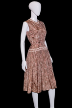 Load image into Gallery viewer, 1950s Hashmark Plaid Taffeta Party Dress – Size S