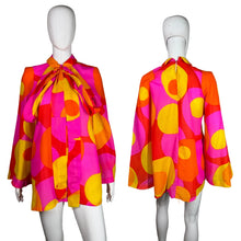 Load image into Gallery viewer, Colorful patterned dress on a mannequin against a plain background