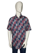 Load image into Gallery viewer, Mannequin wearing a patterned shirt on a plain background
