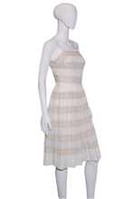 Load image into Gallery viewer, 1950's Eyelet Lace Summer Party Dress Size S