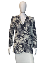 Load image into Gallery viewer, 1990's All Over Print French "Love Without Promise" Blazer - Size M