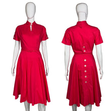 Load image into Gallery viewer, Pink dress on a mannequin with front and back views against a neutral background