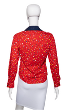 Load image into Gallery viewer, 1950's Novelty Print Deadstock Blouse - Size XS