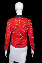 Load image into Gallery viewer, 1950s Novelty Print Deadstock Blouse – Lady Holiday – Size XS