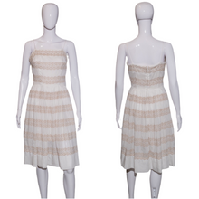 Load image into Gallery viewer, 1950's Eyelet Lace Summer Party Dress Size S