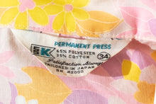 Load image into Gallery viewer, 1960's Floral Sleeveless Cotton Blouse - Size M