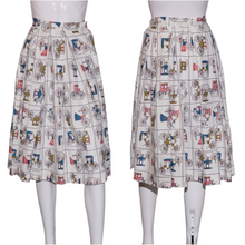 Load image into Gallery viewer, 1950's Novelty Stagecoach Print Skirt Size S
