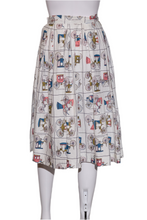Load image into Gallery viewer, 1950's Novelty Stagecoach Print Skirt Size S
