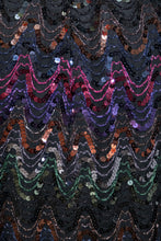 Load image into Gallery viewer, 1970's Mike Benet Strapless Sequin Gown Size S