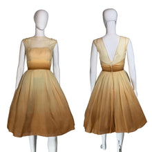 Load image into Gallery viewer, Gold dress on a mannequin against a plain background