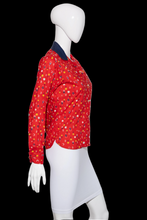 Load image into Gallery viewer, 1950s Novelty Print Deadstock Blouse – Lady Holiday – Size XS