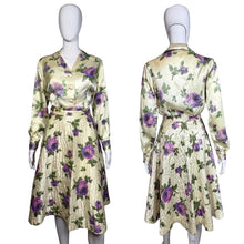 Load image into Gallery viewer, Floral dress on a mannequin with front and back views against a plain background