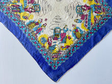Load image into Gallery viewer, 1950’s High School Teeny Bopper Record Party Silk Scarf