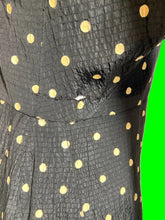Load image into Gallery viewer, 1930s Black and White Polka Dot Gown – Size M