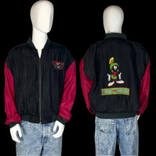 Load image into Gallery viewer, 1993 Looney Tunes Marvin the Martian Silk Jacket Size M/L