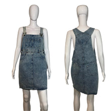Load image into Gallery viewer, 1990's Denim Overalls Dress Size S