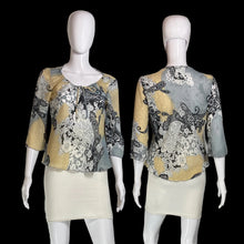 Load image into Gallery viewer, 2000s Sheer Psychedelic Paisley Kimono Sleeve Blouse – Size M/L