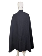 Load image into Gallery viewer, Navy blue cape on a mannequin against a plain background