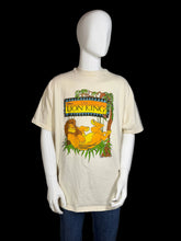 Load image into Gallery viewer, Beige t-shirt with 'The Lion King' graphic on a mannequin against a white background