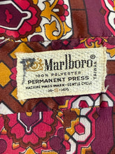 Load image into Gallery viewer, 1970's Funky Geometric Button Up by Marlboro Size S