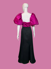 Load image into Gallery viewer, Pink and black dress on a mannequin against a plain background