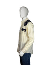 Load image into Gallery viewer, western shirt with floral accents on a mannequin against a white background