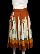 Load image into Gallery viewer, Skirt with a floral pattern on a mannequin against a plain background