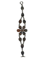Load image into Gallery viewer, Turquoise and Silber Flower Bracelet Size
